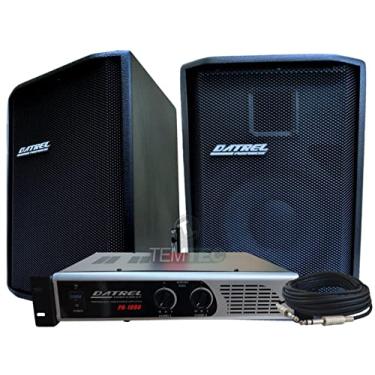 Imagem de CAIXA DE SOM KIT 2 PASSIVA 200W 1 POTÊNCIA 300W PROFISSIONAL