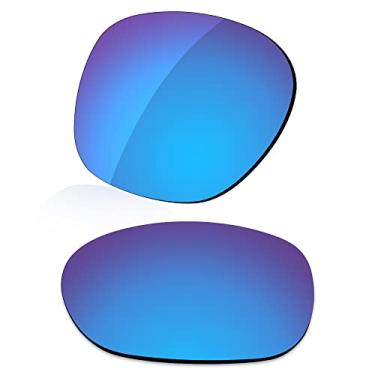 Imagem de LenzReborn Lentes polarizadas de substituição para óculos de sol Oakley Latch OO9265 - azul gelo - espelhado polarizado