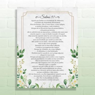 Imagem de Quadro Decorativo Salmo 91 - 02 - Arte Aqui, PVC, 30x40cm