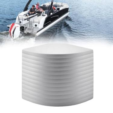 Imagem de MXSAG Pontoon Boat Marine Aluminum 90 Round Corner Cap Casting #4504G