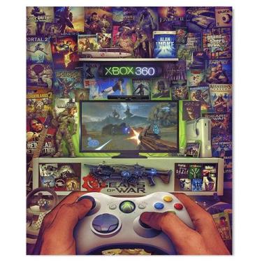 Imagem de Placa Decorativa MDF Ambientes 30 cm x 20 cm - Gamer Game Xbox Gears o