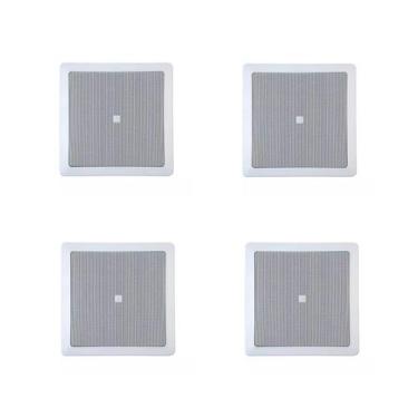 Imagem de Kit 4 Arandela Coaxial Quadrada 25W 6 Polegadas 6CO1Q - JBL