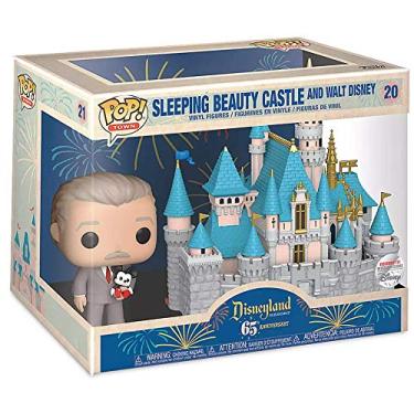 Imagem de Conjunto de vinil Pop Town Castelo de Bela Adormecida e Walt da Disney da Funko
