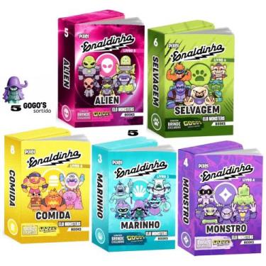 Imagem de Kit 5 Mini Livros Enaldinho Coleção Gogos Elo Monsters Com 5 Gogos Ein