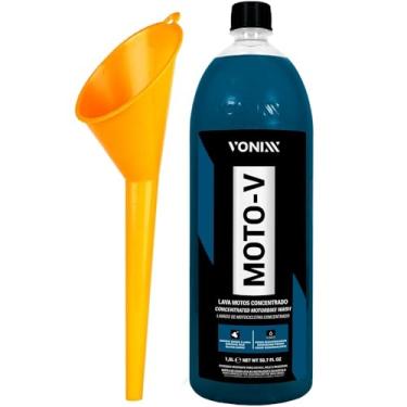 Imagem de Kit Vonixx Shampoo Concentrado Lava Autos Moto-V 1,5l Funil Troca Óleo Fluidos Em Geral Karbox