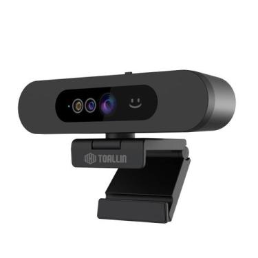 Imagem de Webcam TOALLIN 1080P FHD para reconhecimento facial do Windows Hello