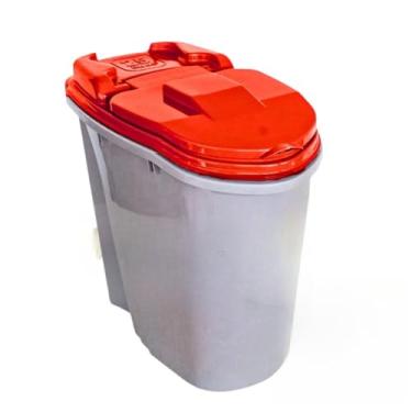 Imagem de Porta Ração e Grãos Dispenser Home Anti Formigas Vedação Completa + Pá Dosadora(VERMELHO - 25 LITROS 11 KG)