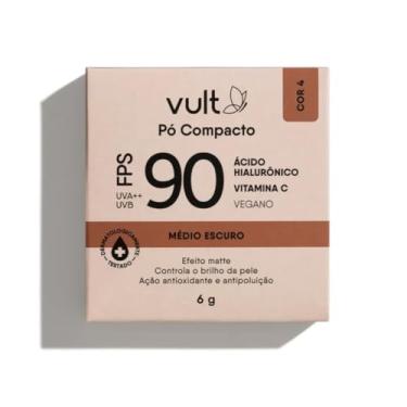 Imagem de PO COMPACTO FPS90 EFEITO MATTE COR04 MEDIO ESCURO COM PROTEÇÃO UVA/UVB ACIDO HIALURONICO VITAMINA C