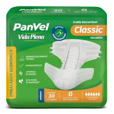 Imagem de FRALDA ADULTO PANVEL VIDA PLENA CLASSIC G 30 UNIDADES