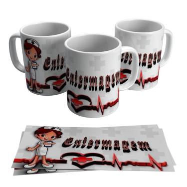 Imagem de Caneca Enfermagem Curso Enfermeira Formatura Turma 325ml