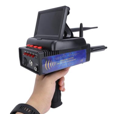 Imagem de Zhjvihx 1200m Range 25m Detector de Metais de Mão Sensível a Profundidade, Scanner de Metal Subterrâneo, Localizador de Tesouros Com Exibição, para Prata de Ouro de Cobre, (Plugue da UE)
