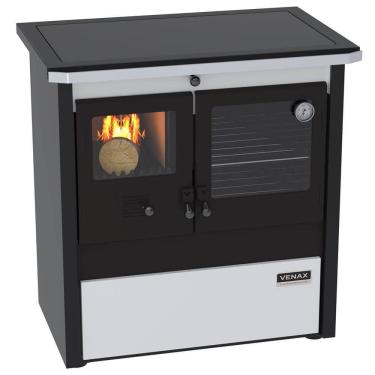 Imagem de Fogão A Lenha Venax N.01 Gabinete Le Corbusier Dupla Combustão Branco 30634