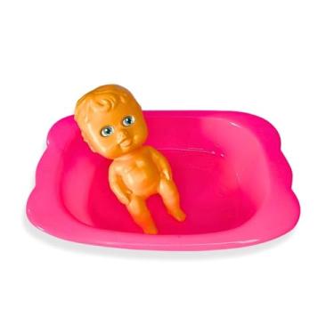 Imagem de Kit 01 Boneca e Banheira Infantil Festa Dia das Crianças Menina