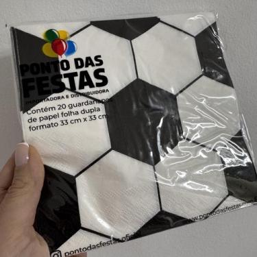 Imagem de Guardanapo de Papel Folha Dupla Futebol 33x33 cm - Ponto das Festas - 