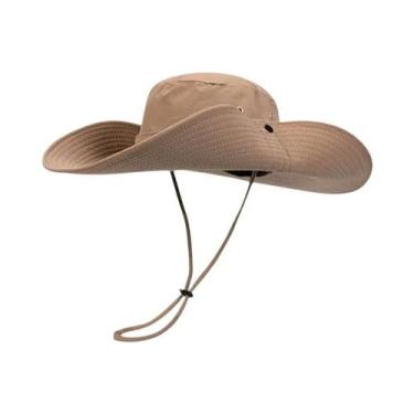 Imagem de Chapéu Feminino De Aba Larga Com Proteção UV, Chapéu De Verão Para Pes