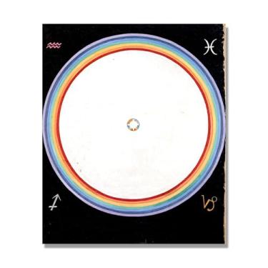Imagem de Pôster Hilma Af Klint (A pomba, nº 14), reproduções de pinturas famosas, imagem de arte abstrata para sala de estar quarto decoração de casa. Somente tela de 70 x 84 cm - 27,5 x 33,1 pol