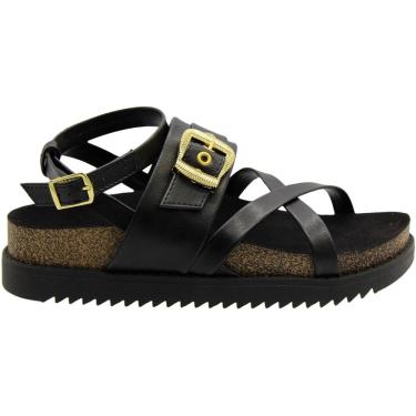 Imagem de Sandália Papete Plataforma Moleca Adorno De Fivela Feminina