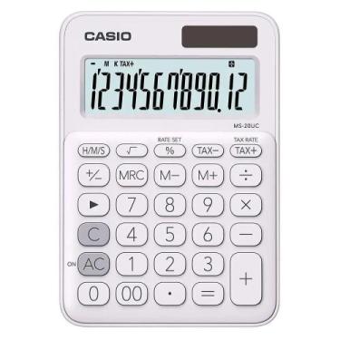 Imagem de Calculadora De Mesa Casio Branca - Ms-20uc-we-w-dc