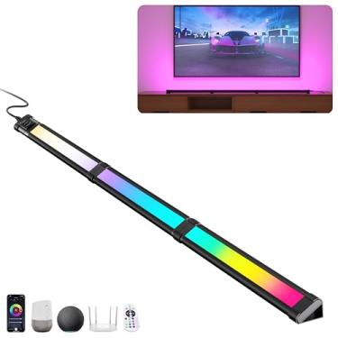 Imagem de Barra de luz LED para Smart TV, barra de luz de 91 cm RGBCW WiFi para TV com várias opções de posicionamento para TVs de 55 a 70 polegadas, iluminação superior ou retroiluminação para casa, quarto