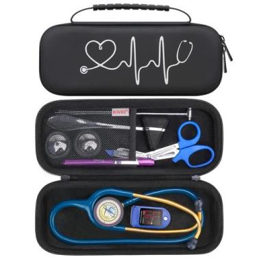 Imagem de Estojo de estetoscópio BOVKE para 3M Littmann Classic III preto