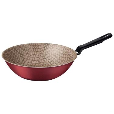 Imagem de Wok Tramontina Loreto Antiaderente Starflon Max Vermelho 28 Cm 3,6 L Tramontina