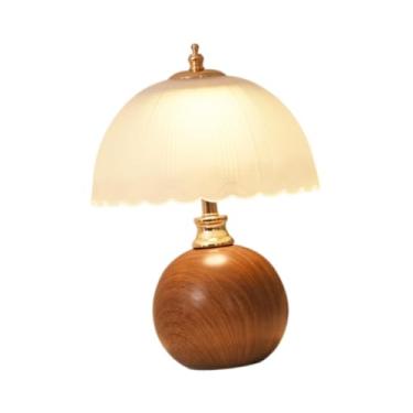 Imagem de Generic Abajur de mesa, abajur nórdico, luz noturna, presente de dia dos namorados, de cabeceira, luz de cabeceira para quarto, escritório, sala de estar, Marrom