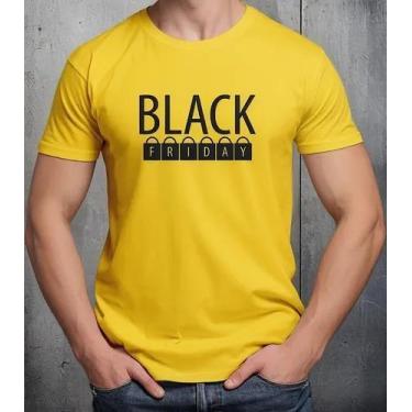 Imagem de Camisa Camiseta Masculina Feminina Algodão Uniforme Black Friday Para 