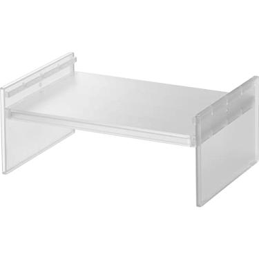 Imagem de Yamazaki Home Tower Adjustable Extendable Refrigerator Storage Rack - 2-Level Height Adjustable Shelf For Fridge Organization - Customizable Width, Easy Assembly, Fits 2L Bottles - Ps Resin -