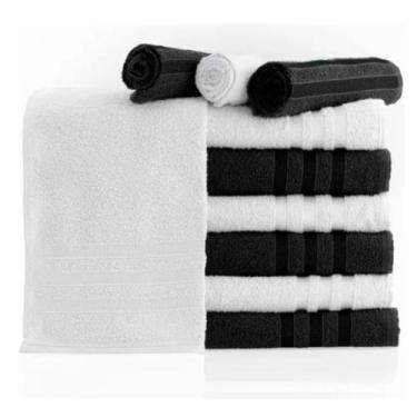 Imagem de Toalha de Rosto Branca Luxuosa Para Banheiros Modernos e Confortáveis 