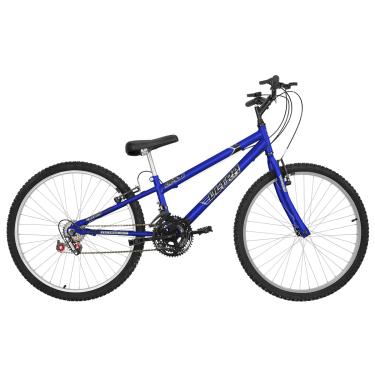 Imagem de Bicicleta de Passeio Ultra Bikes Esporte Rebaixada Aro 26 Reforçada Freio V-Brake – 18 Marchas Azul