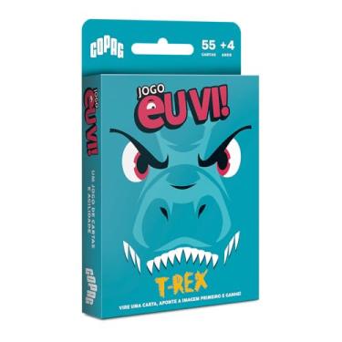 Imagem de Copag, Jogo de Cartas Eu Vi! T-Rex, Jogo de Memória e Atenção, Dinossauros, para Toda a Família