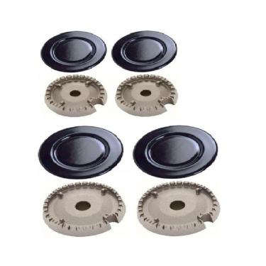 Imagem de Kit Queimador + Espalhador Fogao Brastemp Active - 4 Bocas