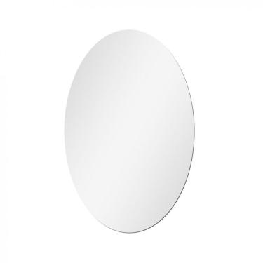 Imagem de Espelho Multiuso Lapidado Pendurador Led Branco 60X40Cm Oval