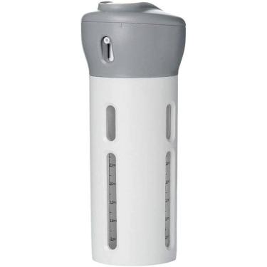 Imagem de Dispenser 4X1 Pote Viagem Mala Shampoo Líquido Sabonete CINZA