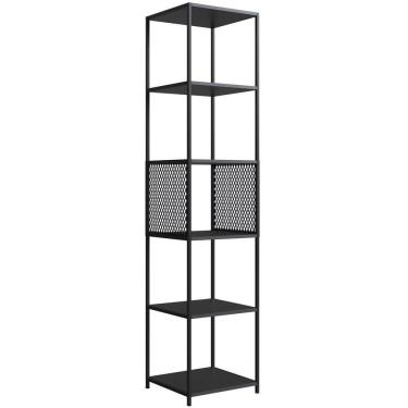 Imagem de Estante 180 Cm Estilo Industrial Com Tela P1023 Preto PP