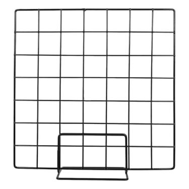 Imagem de ABOOFAN Painel de grade de arame de mesa quadro de exibição de fotos de ferro quadro de mensagens para decoração de mesa de escritório em casa