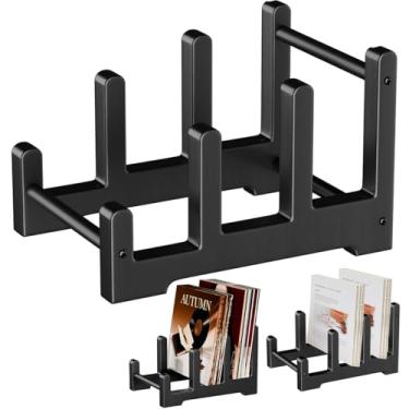 Imagem de QILICHZ Suporte para discos, armazenamento de discos de vinil de 3 camadas, suportes de vinil de 60 LPs, suporte de exibição de discos de madeira para discos, armazenamento de álbum para vinil de