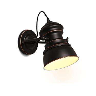 Imagem de Luminária de parede LED giratória, luminária de parede moderna de arte em ferro, abajur de metal, cabeceira para quartos, sala de estar, cozinha, lavanderia