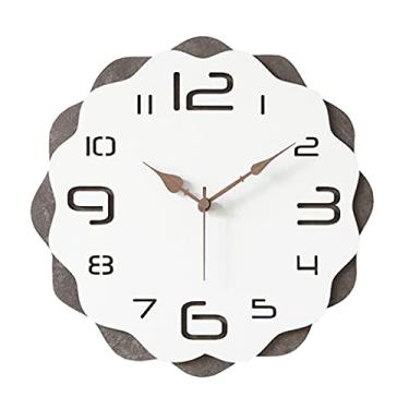 Imagem de TLTDSMY Relógio de parede de design moderno moderno mudo grande relógio de parede digital arte ponteiros nórdicos decoração de casa