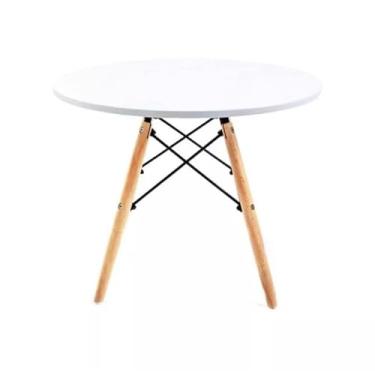 Imagem de Mesa infantil base madeira 50cm Branca