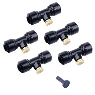 Imagem de XMGKMN Fácil de instalar Umidificação Têxtil Fábrica Refrigeração Bocal de atomização Bocal de atomização de Baixa Pressão Jardim Paisagismo Exterior Refrigeração Criação Bocal Spray (Cor: 5 Bases 5