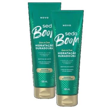 Imagem de kit 2 Shampoo Seda Boom Hidratação Duradoura 250ml