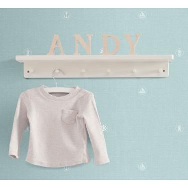 Imagem de Papel de Parede Lullaby Marinheiro Azul 2261 - Rolo: 10m x 0,53m