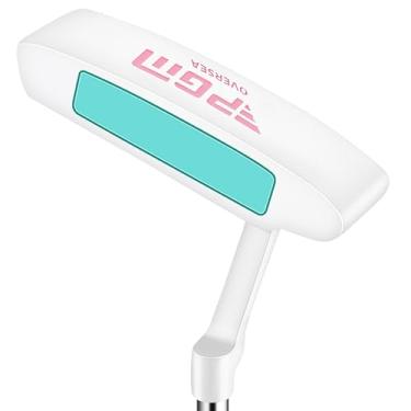 Imagem de PGM Oversea Golf Putter - Putters para mulheres canhotos - Putter de lâmina para putts mais retos - Eixo de aço - 86 cm