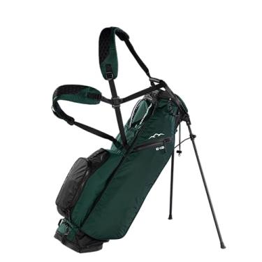 Imagem de Sun Mountain Bolsa de golfe masculina Eclipse 1.5 LS com suporte leve, parte superior em 4 direções, 7 bolsos, sistema de alça dupla, base de compressão compatível com carrinho elétrico e push, modelo