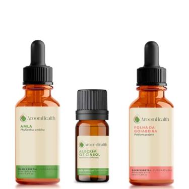 Imagem de Kit de óleos capilares Amla, Alecrim essencial e Folha da Goiabeira.