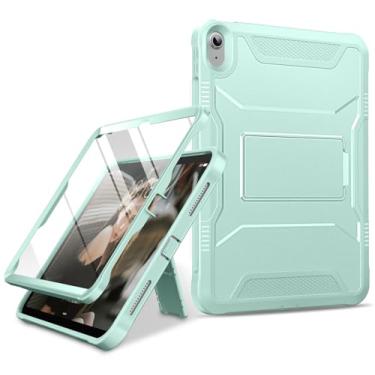 Imagem de DTTO Capa para iPad (A16) 11ª geração 28 polegadas 2025, iPad 10ª geração 10,9 polegadas 2022, capa protetora de corpo inteiro durável à prova de choque com protetor de tela integrado, verde menta