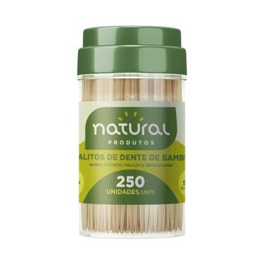 Imagem de 3 POTES PALITO DE DENTE S/SABOR BAMBU RESISTENTE PALITEIRO