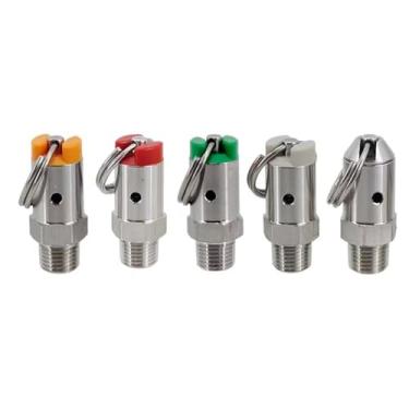 Imagem de Válvula Redutora De Pressão Para Cerveja Artesanal (PRV) SS304 Barril De Cerveja Faça Você Mesmo Rosca Macho NPT De 1/4'' Peças E Acessórios Para Barril De Cerveja 1 Peça(17psi)