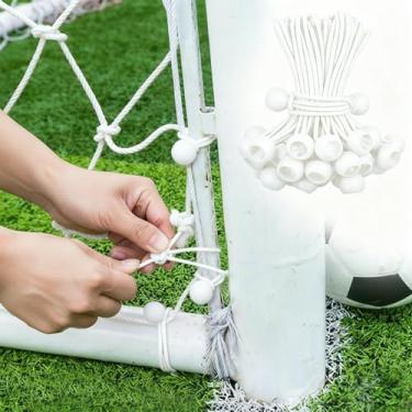 Imagem de 30 peças de cordas elásticas esféricas de 15 cm, laços elásticos de lona para uso pesado para acampamento com design de laço